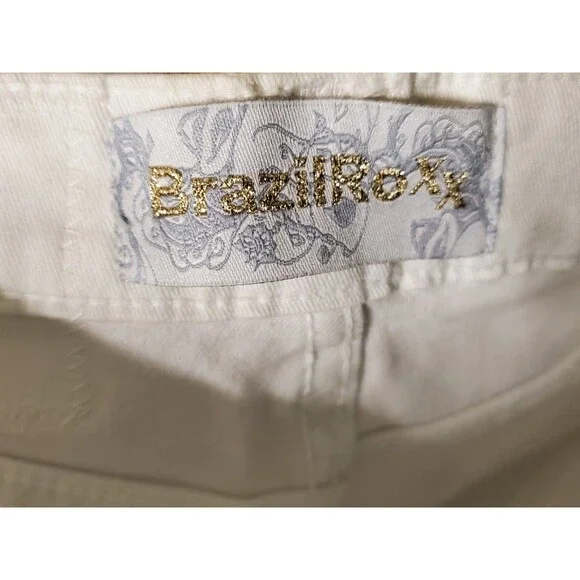 BrazilRoxx Embellished Embroidered Jeans BR 36/US 00 White - NEW With Tags